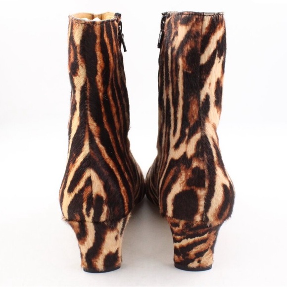 STAUD Wallys Tiger Print Calf Hair Ankle Boots size 39~NWT - Picture 7 of 7